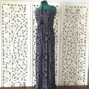 NWOT Xhilaration - Navy Paisley Jumpsuit